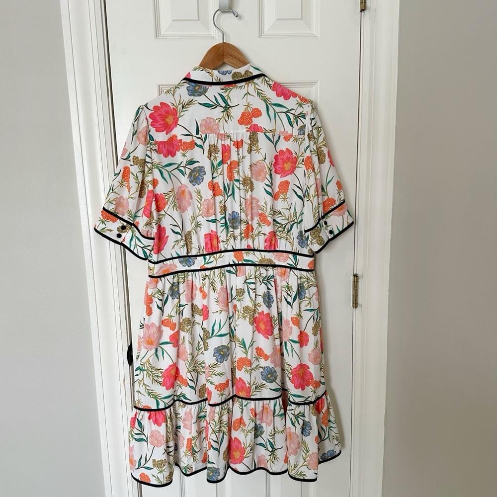 Kate Spade Picnic Perfect Blossom Fluid Shirtdress, size 14 - Picture 4 of 9